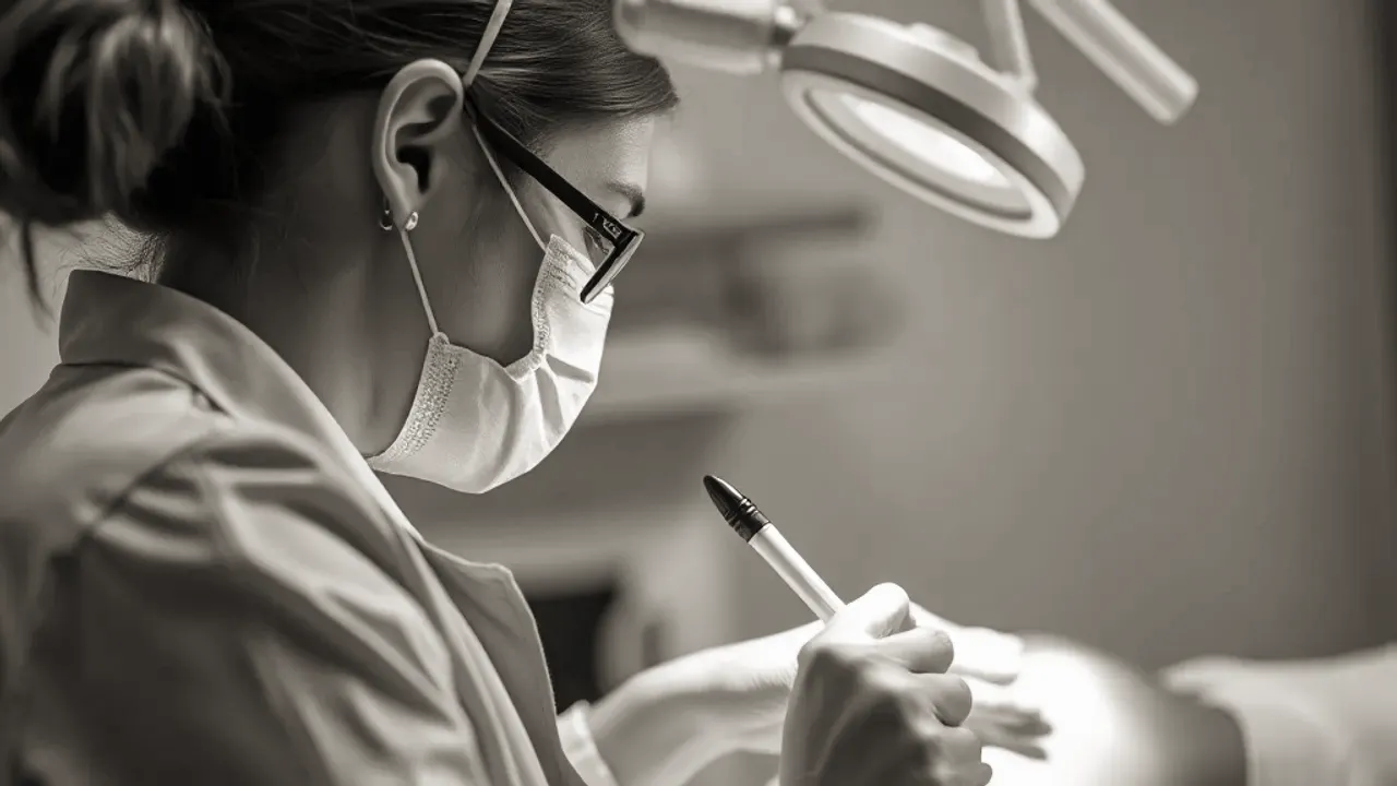 A professional carrying out Aesthetic care in Altrincham near Manchester