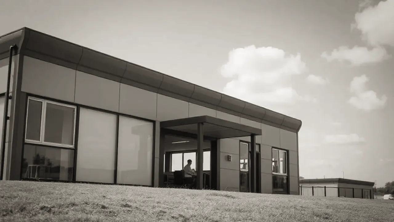 The building and ground relevant to Discreet aesthetics in Hale in Manchester