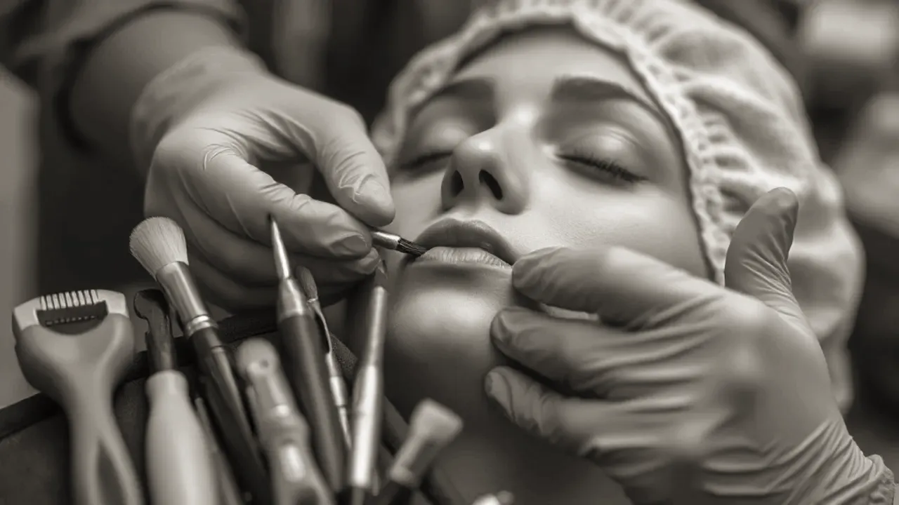Tools and site markers used in Facial aesthetics in Manchester city centre