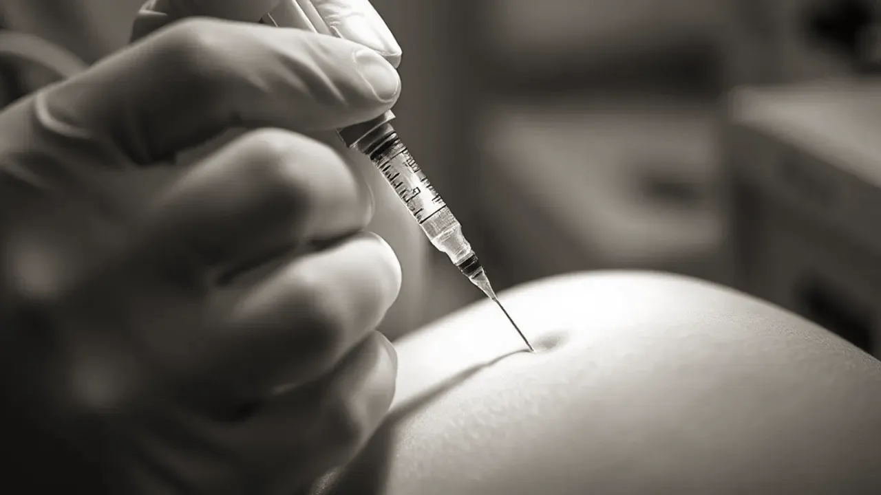Equipment used for Fat-dissolving injections, photographed close up